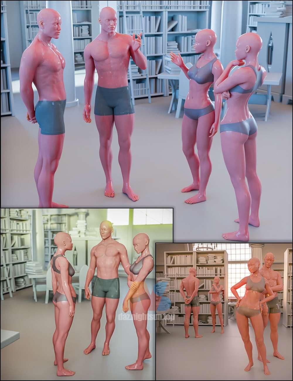[daz姿势] Standing Conversation Poses 2 for Genesis 8 and 8.1-DAZ爱好者