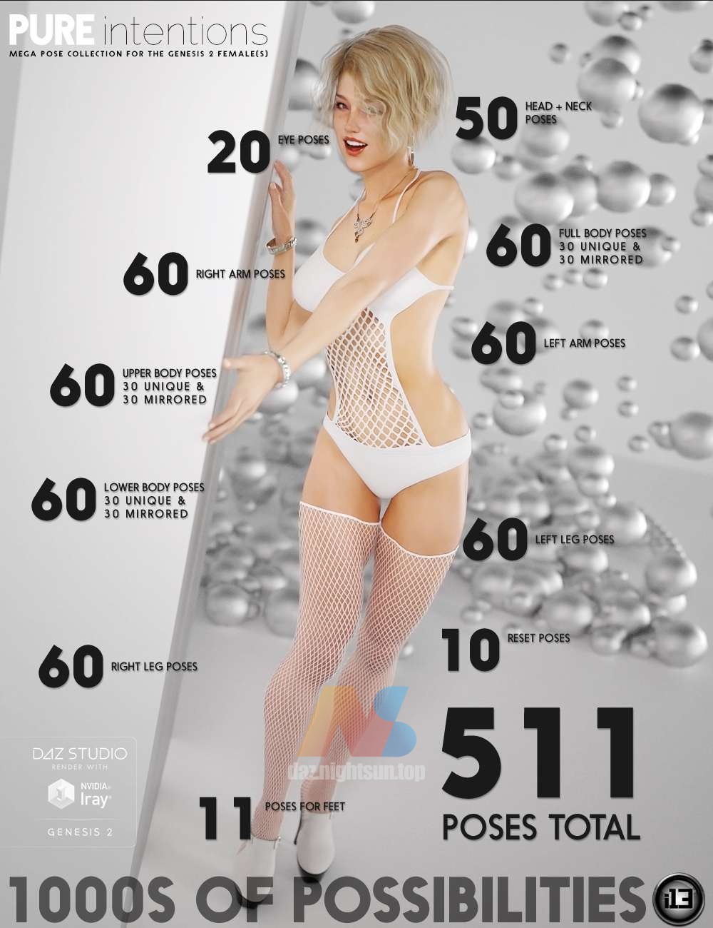 [daz姿势] i13 PURE INTENTIONS Pose-DAZ爱好者