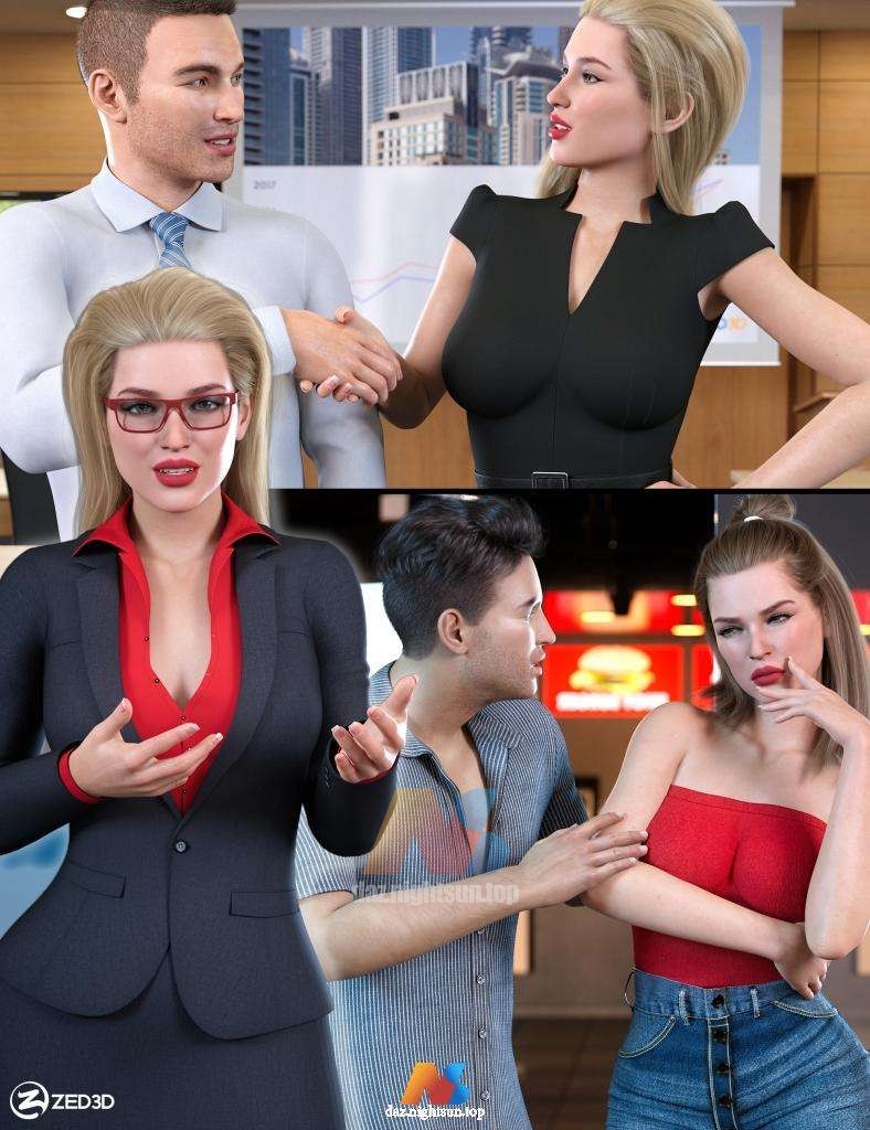 [daz姿势] Z Conversation and Disagreement Pose Mega Set for Genesis 8 and 8.1