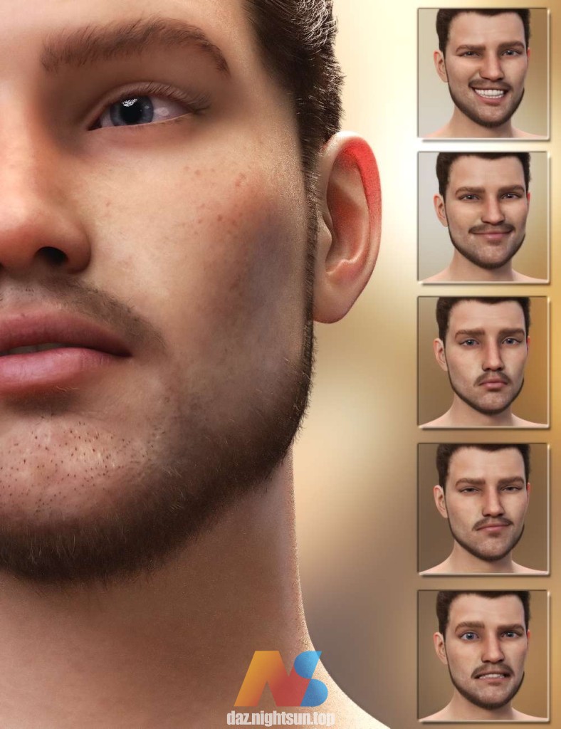[daz表情] Big Expressive 8.1 for Genesis 8.1 Male