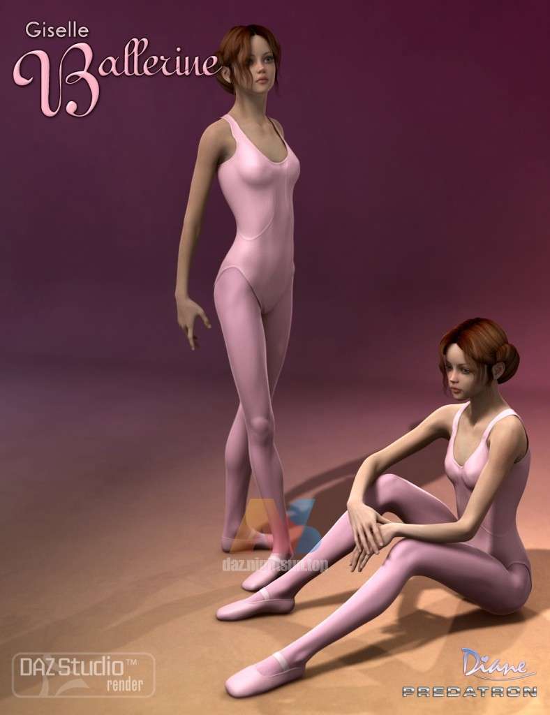 [daz姿势] Giselle 6 Ballerina Poses & En Pointe Shoes