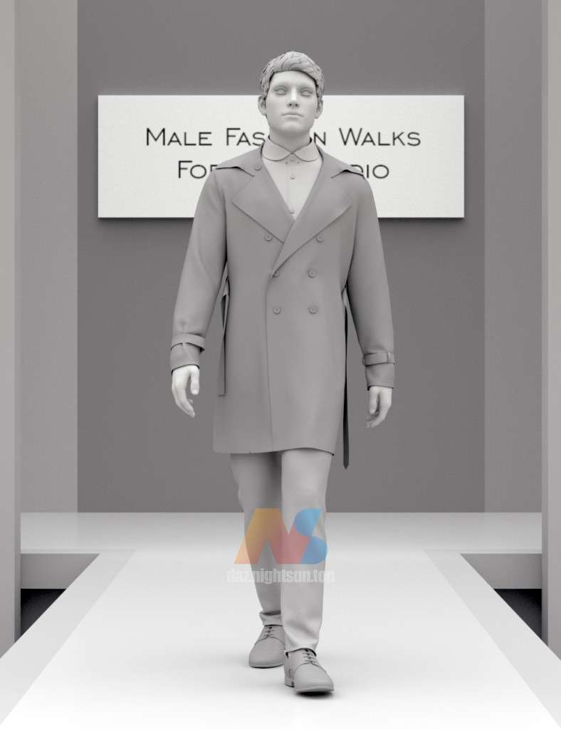 [daz动画] Fashion Walks for Genesis 8 and 8.1 Males