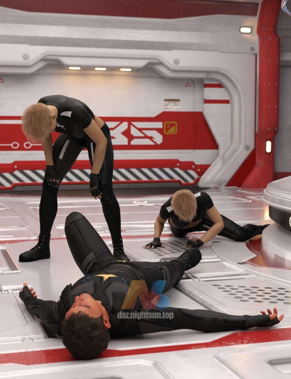 [daz姿势] I Get Knocked Down Poses for Genesis 8-DAZ爱好者