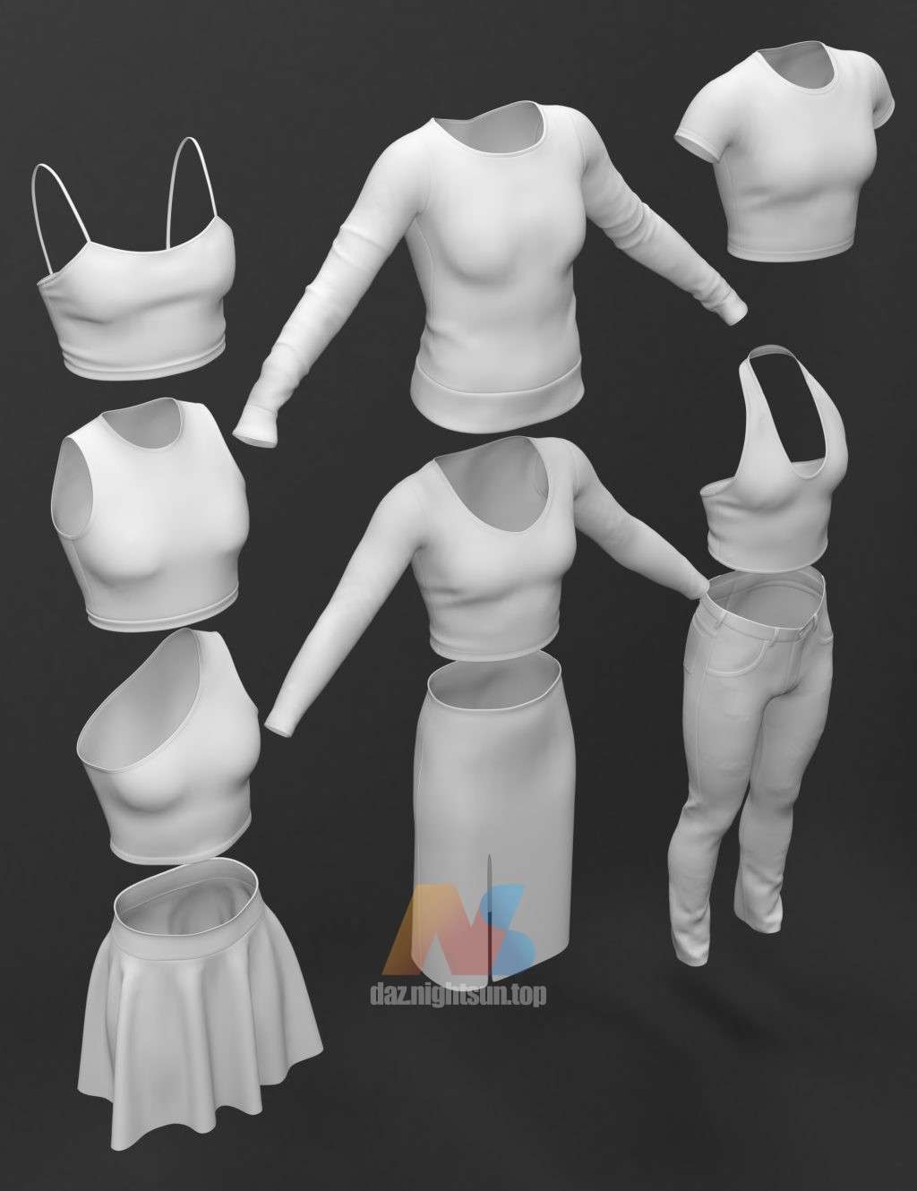 图片[2]-[daz服装] 十合一休闲衣柜-DAZ爱好者