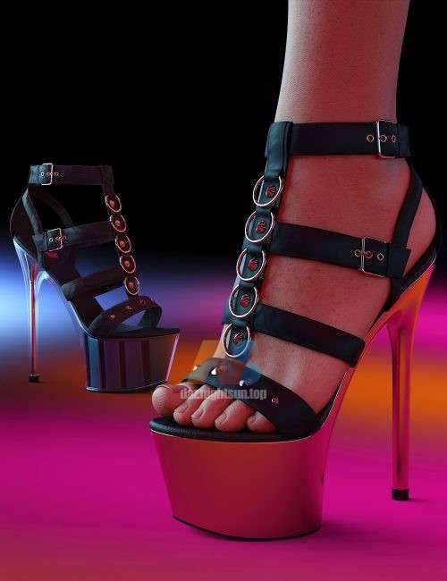 [daz服装] Kiera High Heels for Genesis 8 Female and Genesis 9-DAZ爱好者