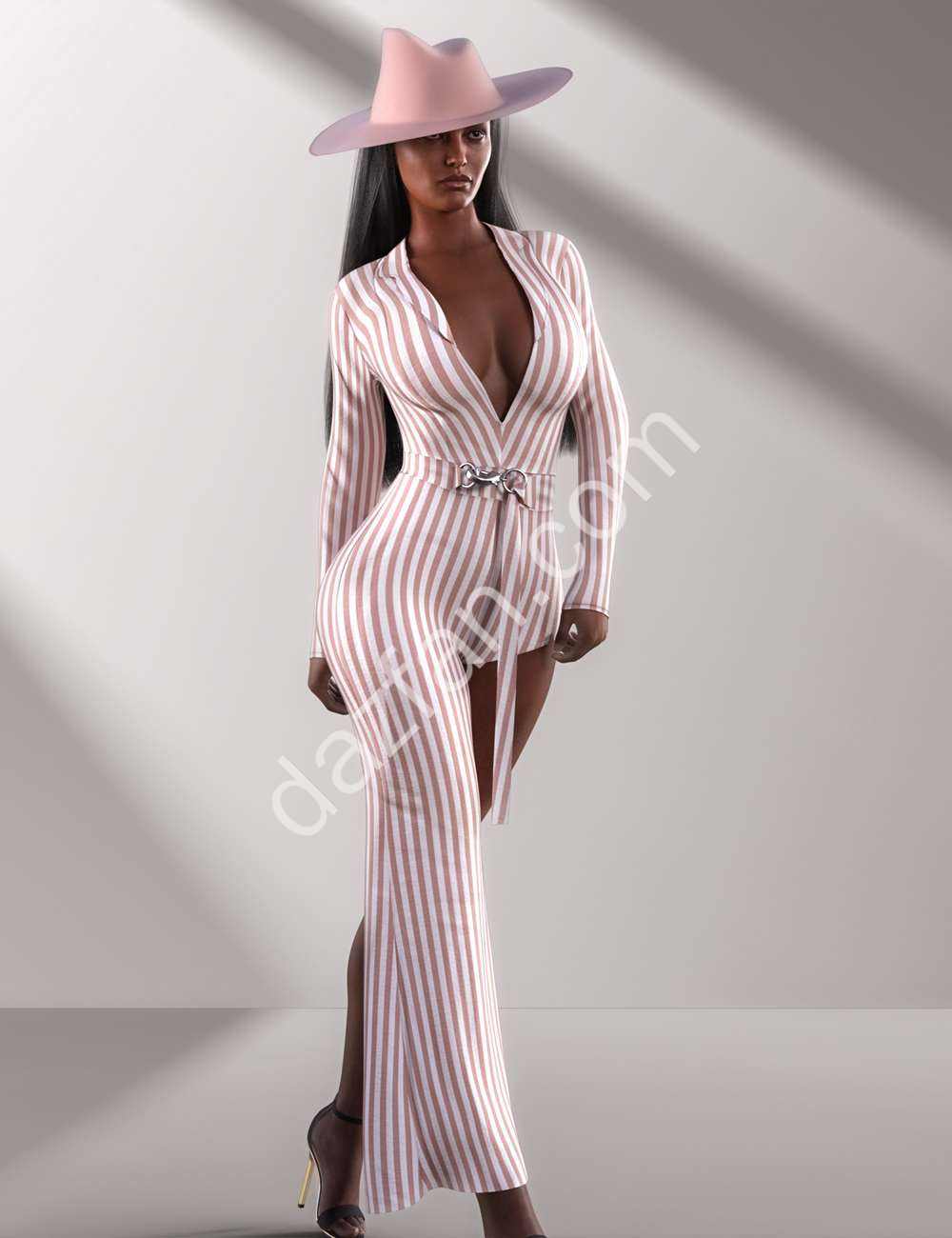 图片[2]-[daz服装] dForce Sassy Girl Outfit for Genesis 8 and 8.1 Females-DAZ爱好者