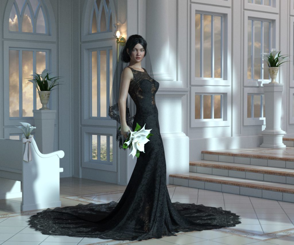 [daz服装] RP dForce 梦寐以求的新娘-DAZ爱好者