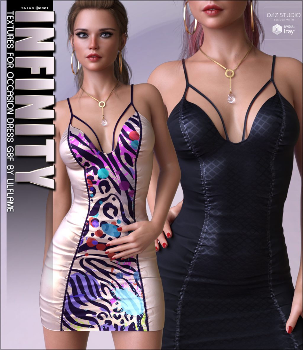 [daz服装] Infinity Textures for dForce Occasion Dress G8F