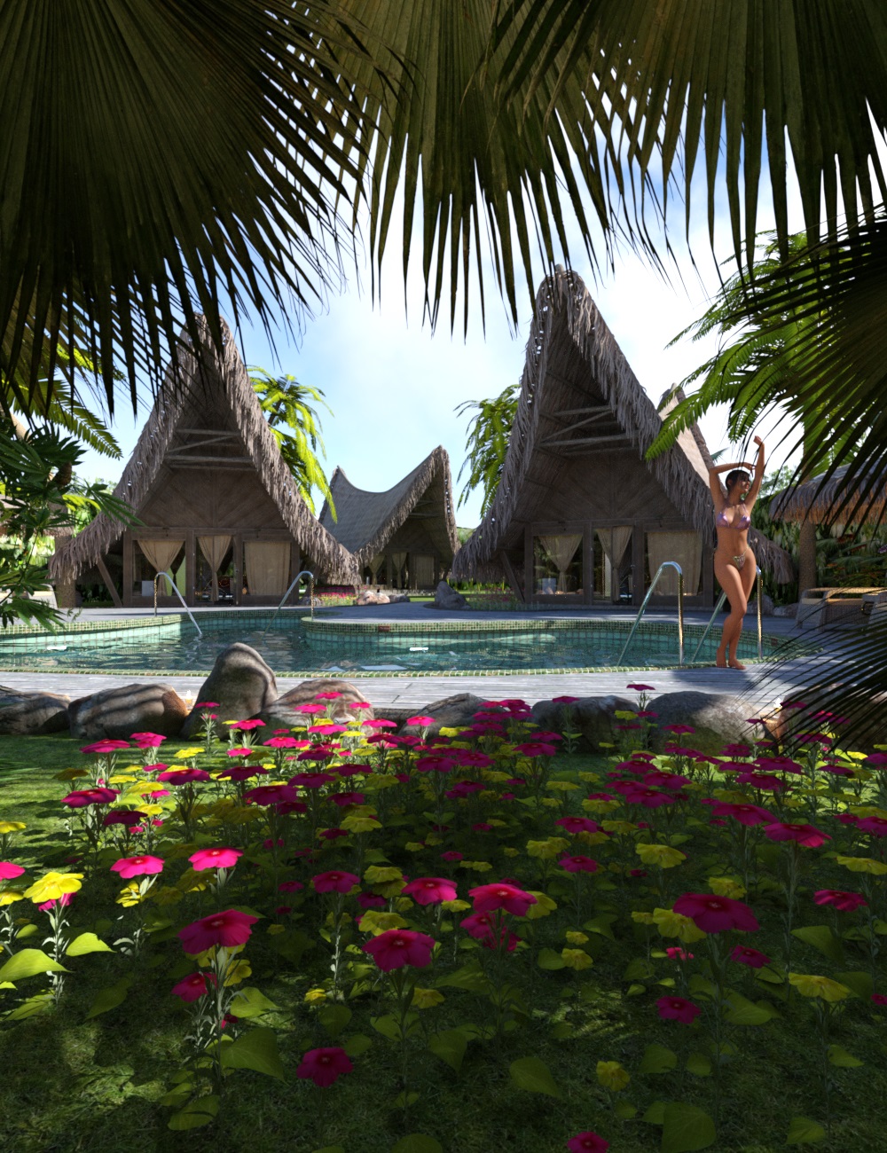 [daz场景] PW Tropical Holiday-DAZ爱好者