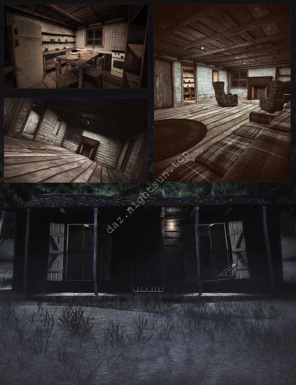 [daz场景] A Cabin in the Woods Bundle-DAZ爱好者