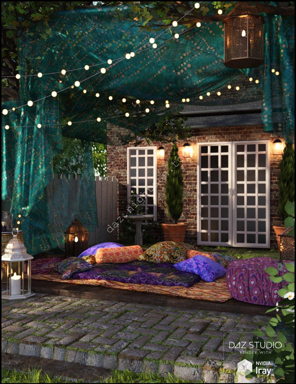 [daz场景] Boho Garden-DAZ爱好者