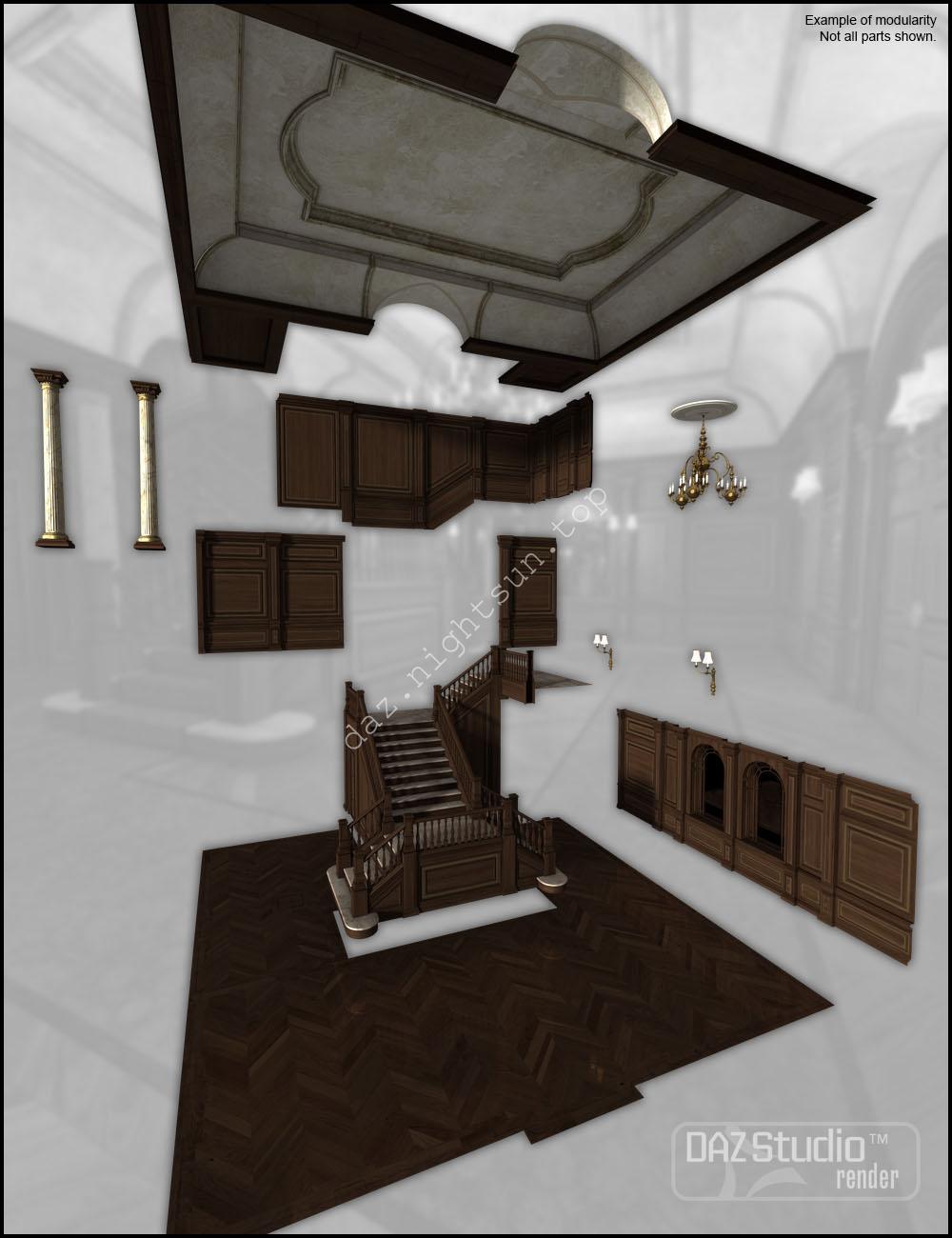 图片[2]-[daz场景] Anderson Hall Vestibule-DAZ爱好者