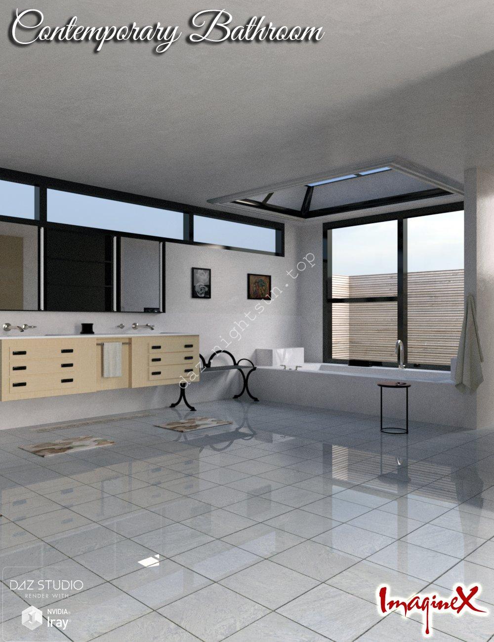 [daz场景] Contemporary Bathroom-DAZ爱好者