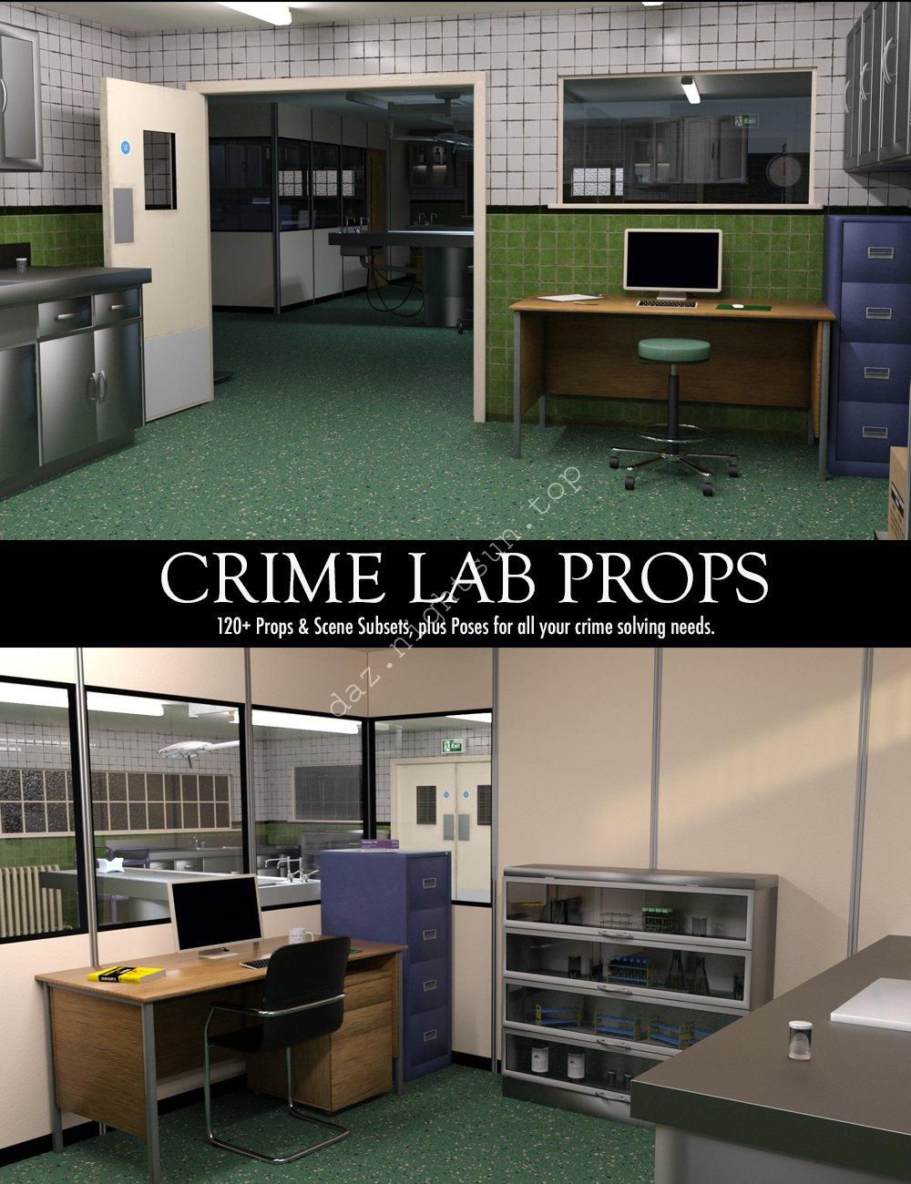 [daz场景] Crime Lab Props-DAZ爱好者