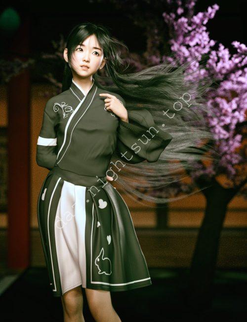 [daz角色] 桥本和她的头发-DAZ爱好者