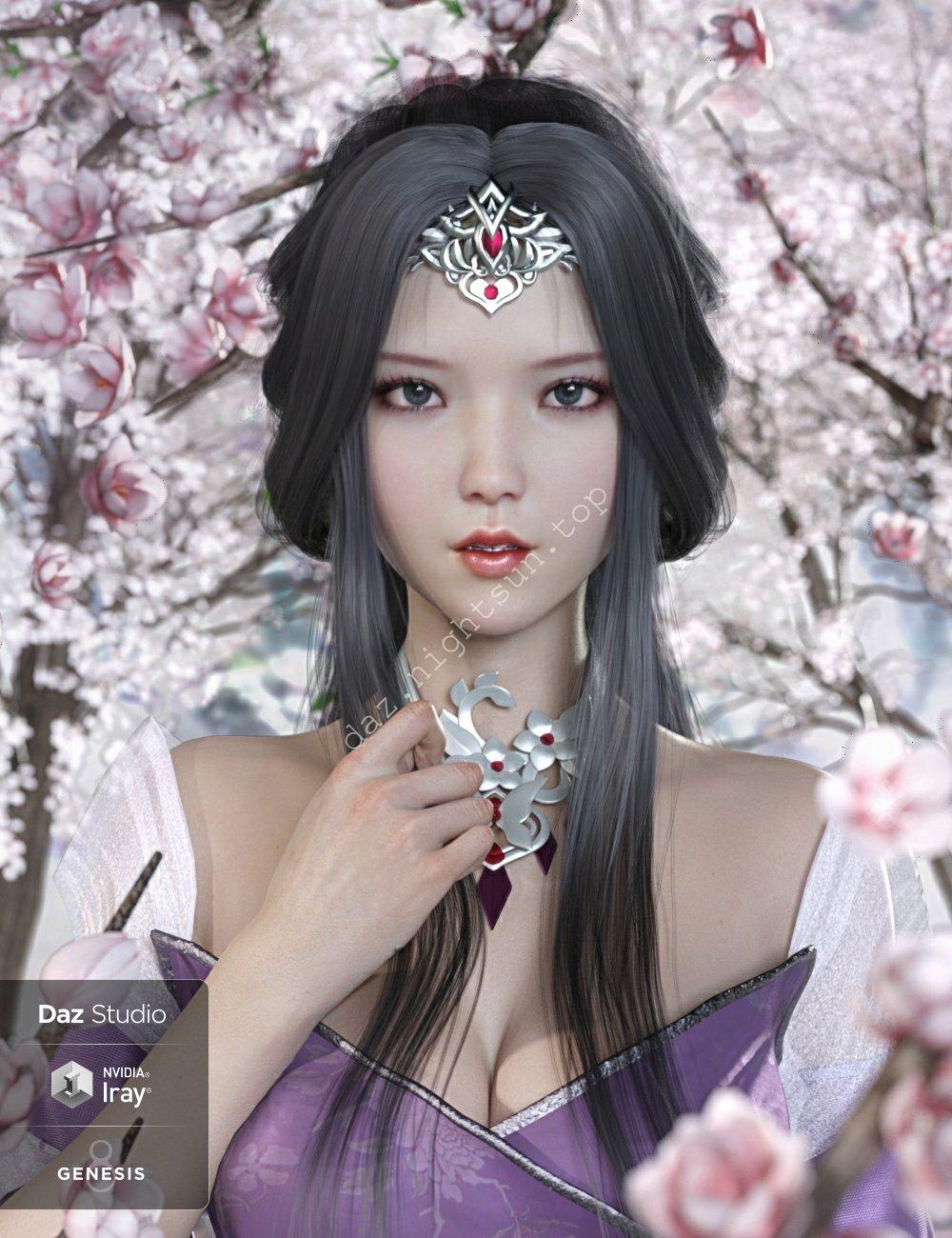 [daz角色] 茹芸和她的发型-DAZ爱好者