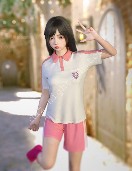 [daz服装] dForce SU 夏季校服-DAZ爱好者