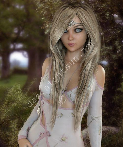 [daz发型] 阿比盖尔的头发-DAZ爱好者