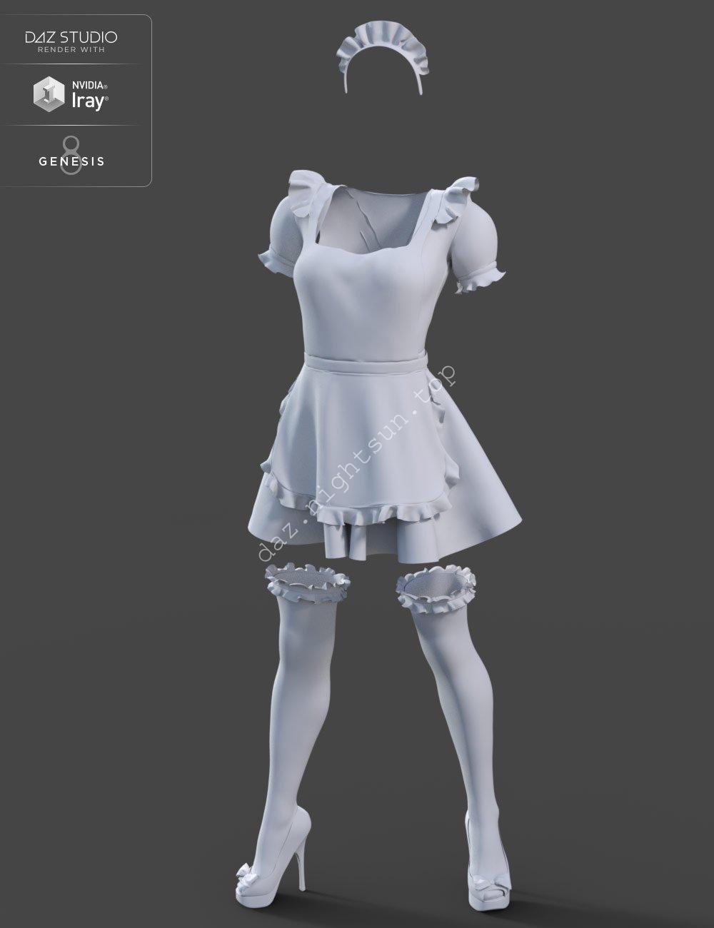 图片[2]-[daz服装] dForce 女仆装-DAZ爱好者