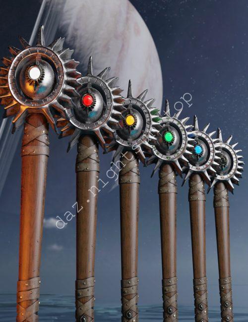 [daz道具] 水瓶座武器收藏 – 战锤-DAZ爱好者