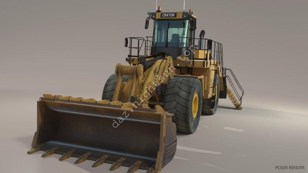 [daz 载具] 装载机 - Loader-DAZ爱好者