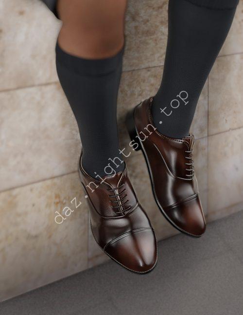 [daz服装] 现代的日本高中制-服鞋和袜子-DAZ爱好者