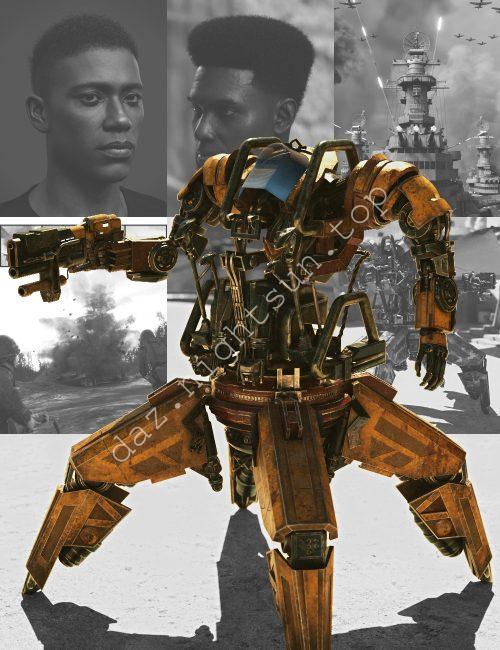 [daz合集] 劳伦斯 9 HD 科幻军事套装-DAZ爱好者