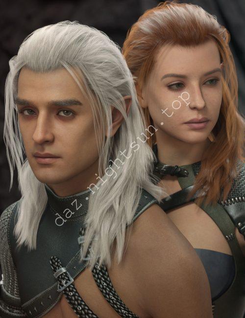 [daz发型] 阿森顿发型-Ashendun Hair for Genesis 9-DAZ爱好者