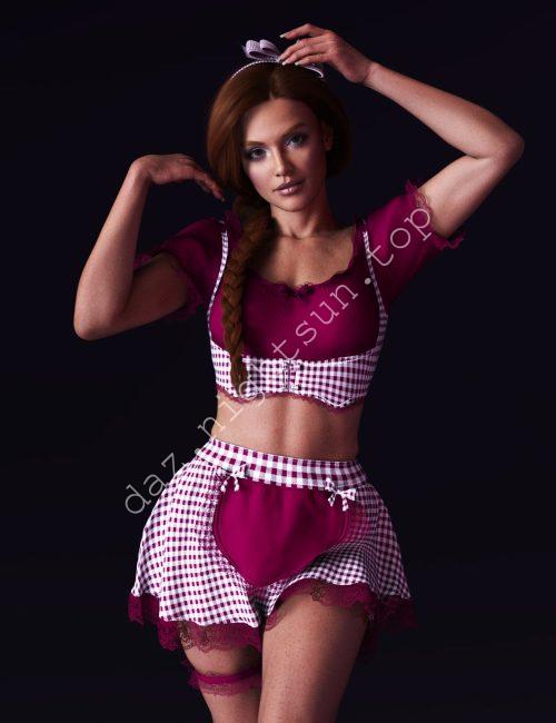 [daz服装] dForce X 时尚女佣装 for Genesis 9-DAZ爱好者