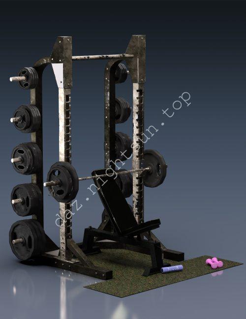 [daz道具] 健身装备-DAZ爱好者