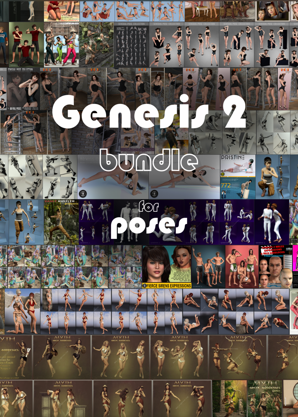 [daz姿势] Genesis 2 角色姿势动画合集 [47套资源合集]
