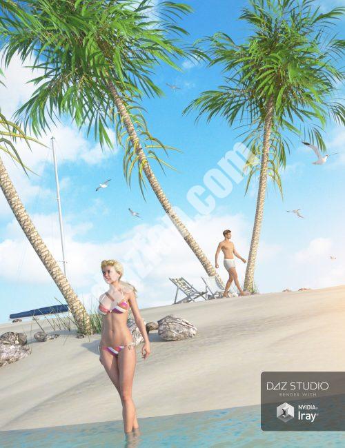 [daz场景] 波利尼西亚热带聚会-DAZ爱好者
