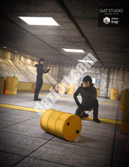 [daz场景] 放射性走廊内部-DAZ爱好者