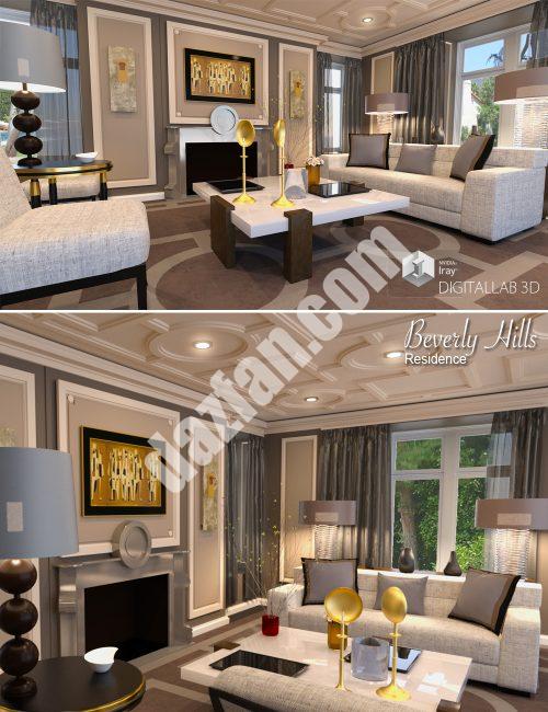 [daz场景] 比佛利山庄住宅-DAZ爱好者