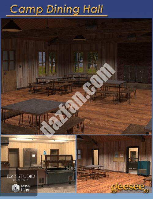 [daz场景] 营地餐厅-DAZ爱好者
