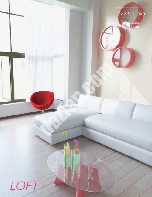 [daz场景] 当代的阁楼-DAZ爱好者