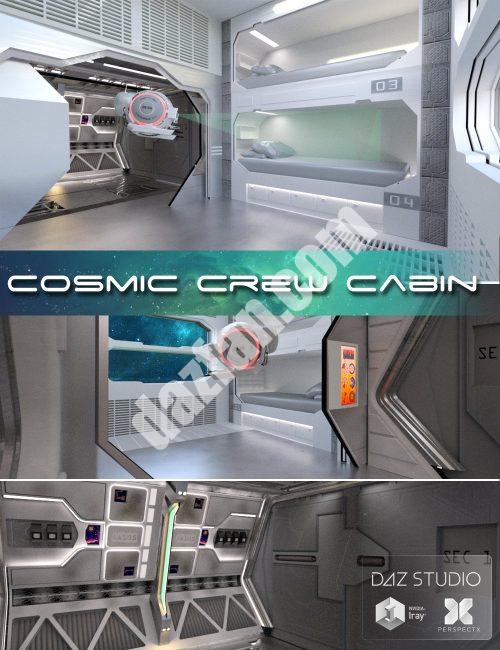 [daz场景] 宇宙船员舱室-DAZ爱好者