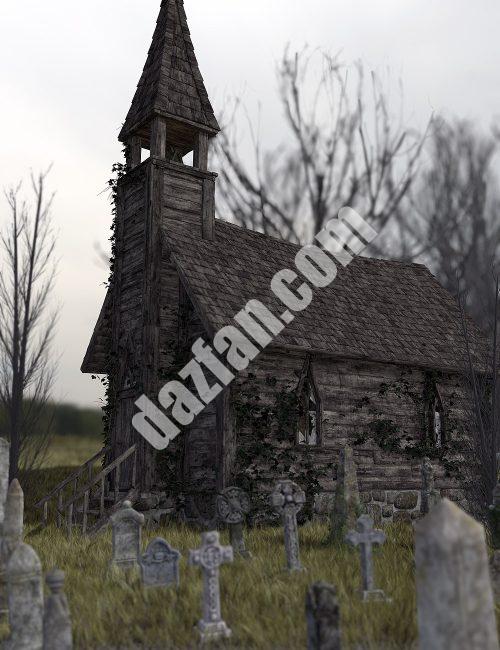 [daz场景] 被遗忘的教堂-DAZ爱好者