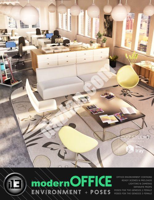 [daz场景] i13现代办公-DAZ爱好者