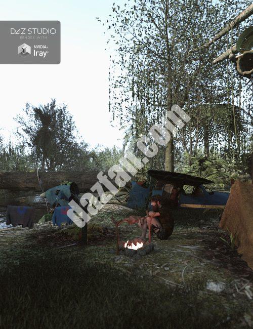 [daz场景] 失踪的飞机-DAZ爱好者