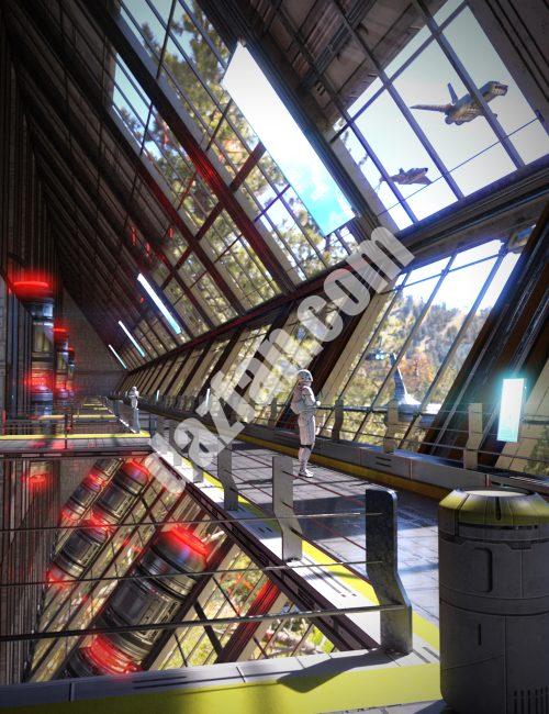 [daz场景] 科幻堡垒-DAZ爱好者