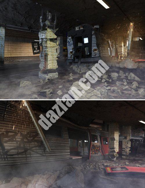 [daz场景] 地铁启示-DAZ爱好者