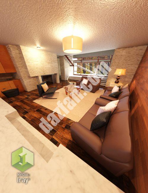 [daz场景] 特斯拉客厅3-DAZ爱好者