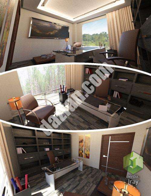 [daz场景] 特斯拉书房-DAZ爱好者