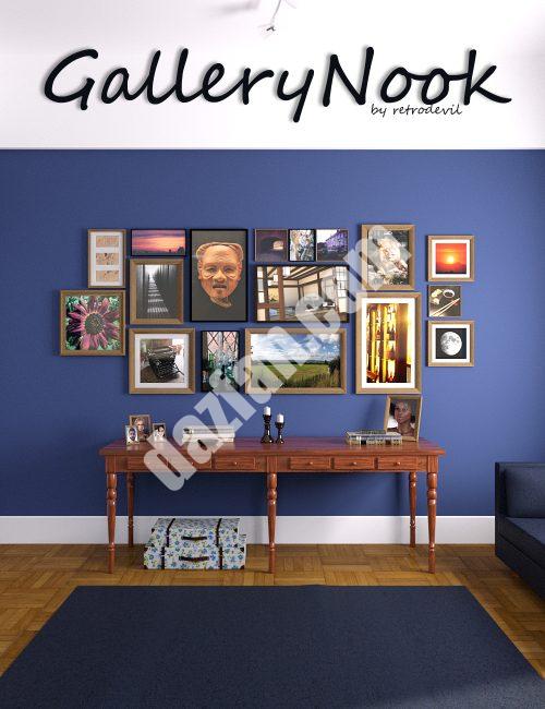 [daz场景] 画廊的角落-DAZ爱好者