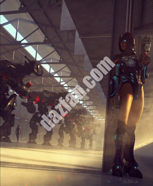 [daz场景] 机库-DAZ爱好者