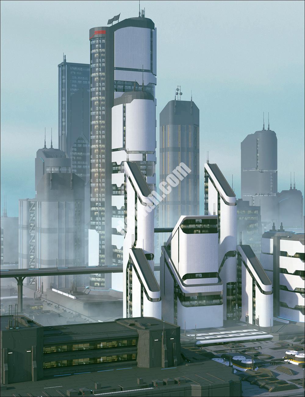 [daz场景] greble城市街区04-DAZ爱好者