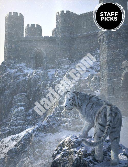 [daz场景] 冬天的城堡-DAZ爱好者