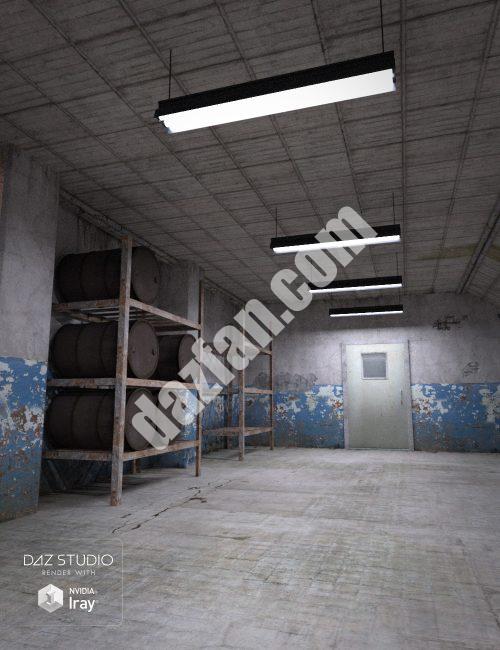 [daz场景] 老工业走廊-DAZ爱好者