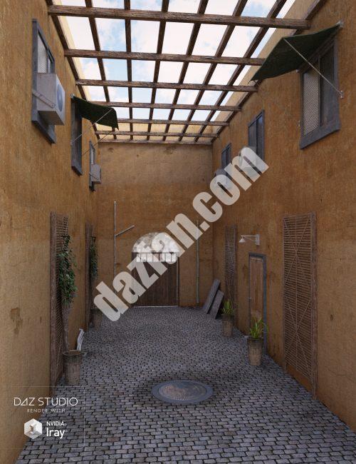 [daz场景] 小巷的场景-DAZ爱好者